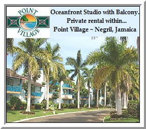 Oceanfront Studio with Balcony ~ Negril, Jamaica