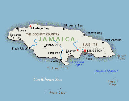 Satellite image of Carousel Villa & golf course in Runaway Bay Jamaica
