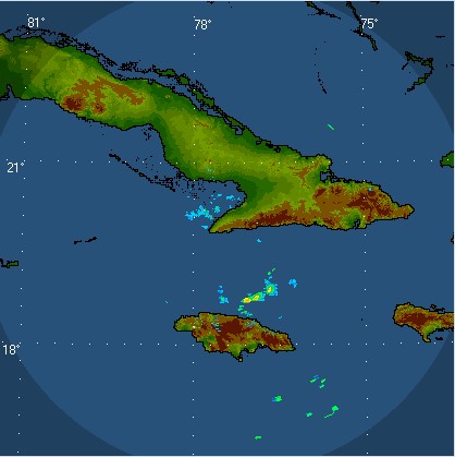 Satellite image from Cuba